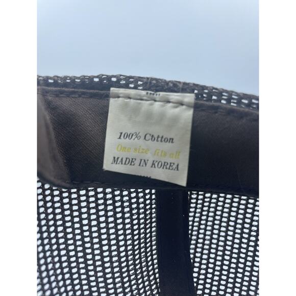 Vtg Trucker Hat Brown Corduroy Las Vegas Mesh SnapBack Baseball Cap READ - Picture 8 of 12